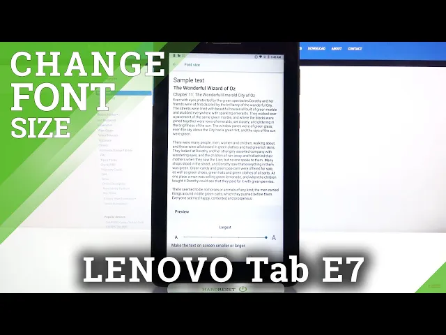 Video thumbnail for How to Change Font Size in Lenovo Tab E7 - Personalize Screen Letters
