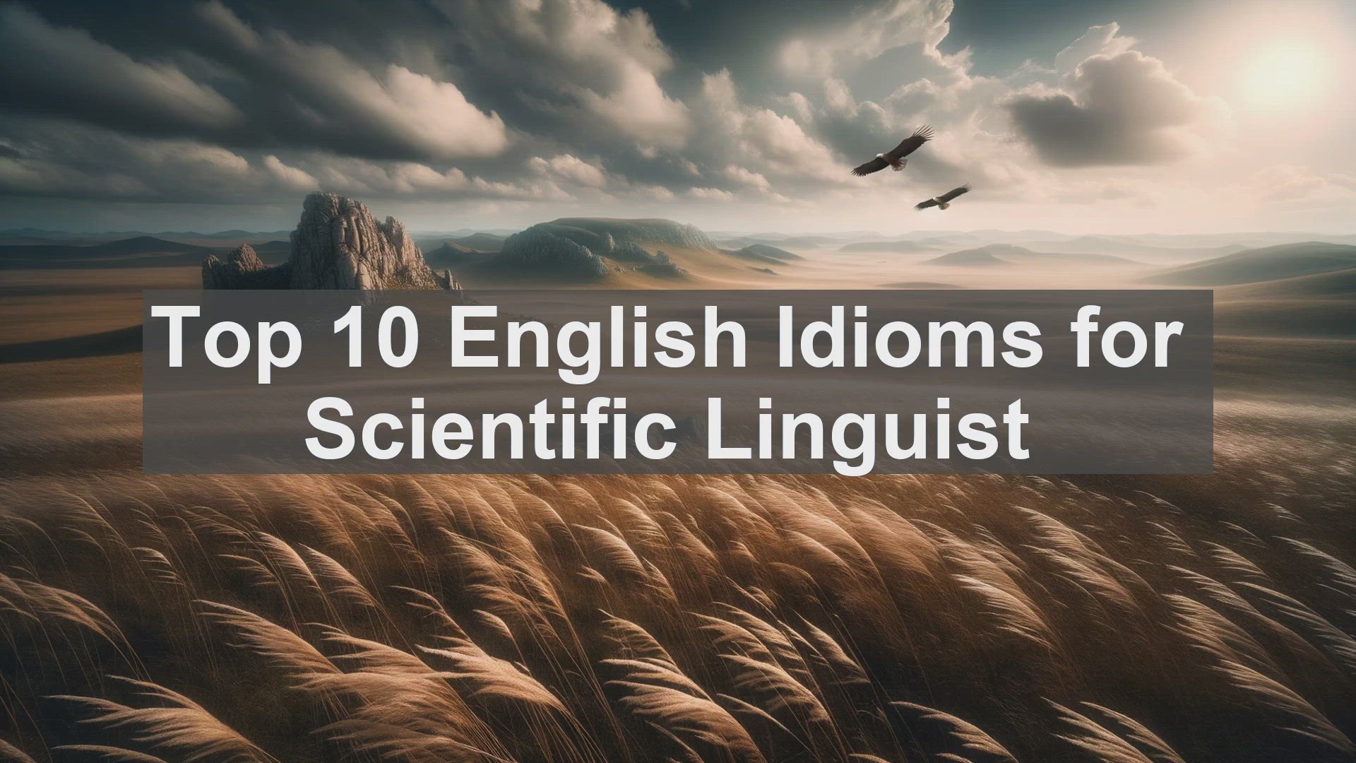 'Video thumbnail for Top 10 English Idioms for Scientific Linguist'