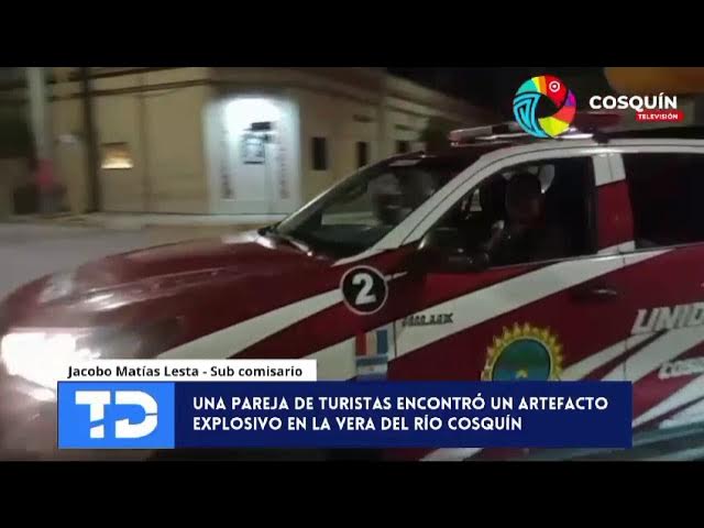 Video thumbnail for Cosquín: Encontraron un proyectil de artillería sin detonar y lo llevaron al centro de la ciudad