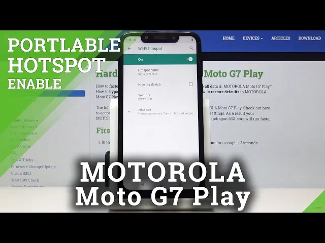 Video thumbnail for How to Activate Portable Hotspot in MOTOROLA Moto G7 Play - Network Access Point