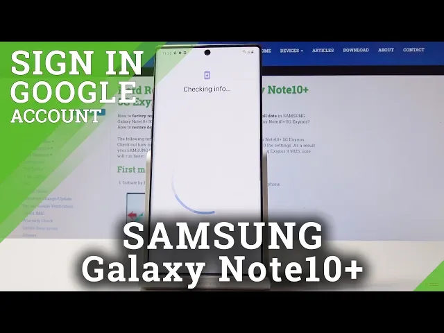 Video thumbnail for How to Delete Google User in SAMSUNG Galaxy Note 10+ - Add Google Account