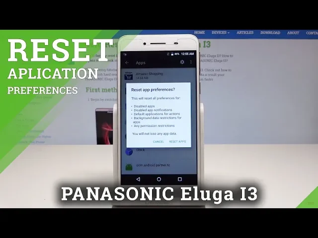 Video thumbnail for How to Reset App Preferences in PANASONIC Eluga I3 - Restore App Settings