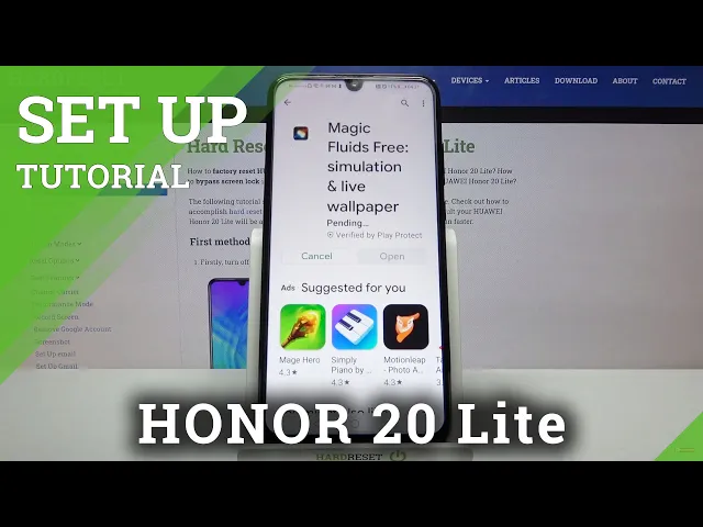 Video thumbnail for How to Set Up Live Wallpaper in Honor 20 Lite? Magic Fluids Free App