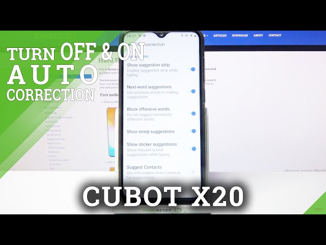 Video thumbnail for CUBOT X20 and Keyboard Settings – Activate Text Correction Features