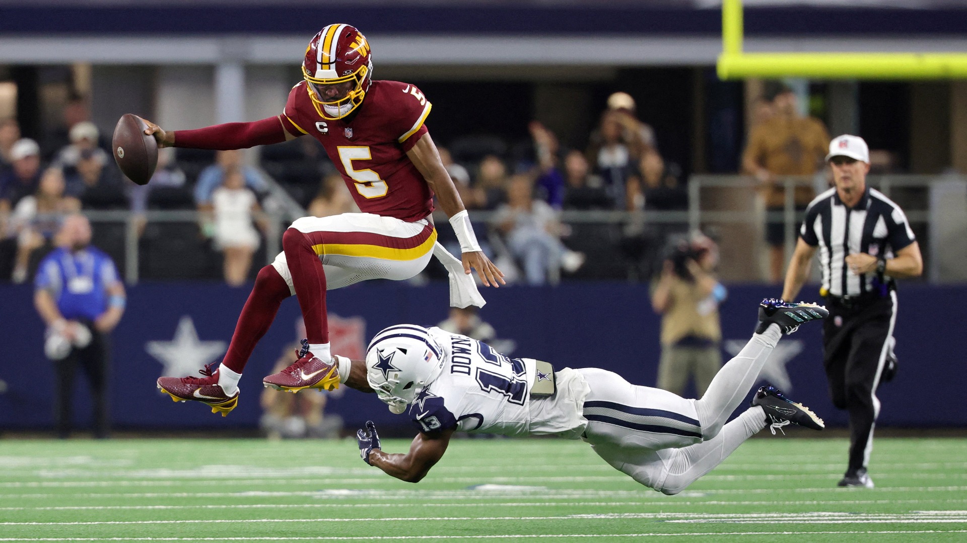 Video thumbnail for Jayden Daniels' Elbow Injury: Optimism Despite Setbacks