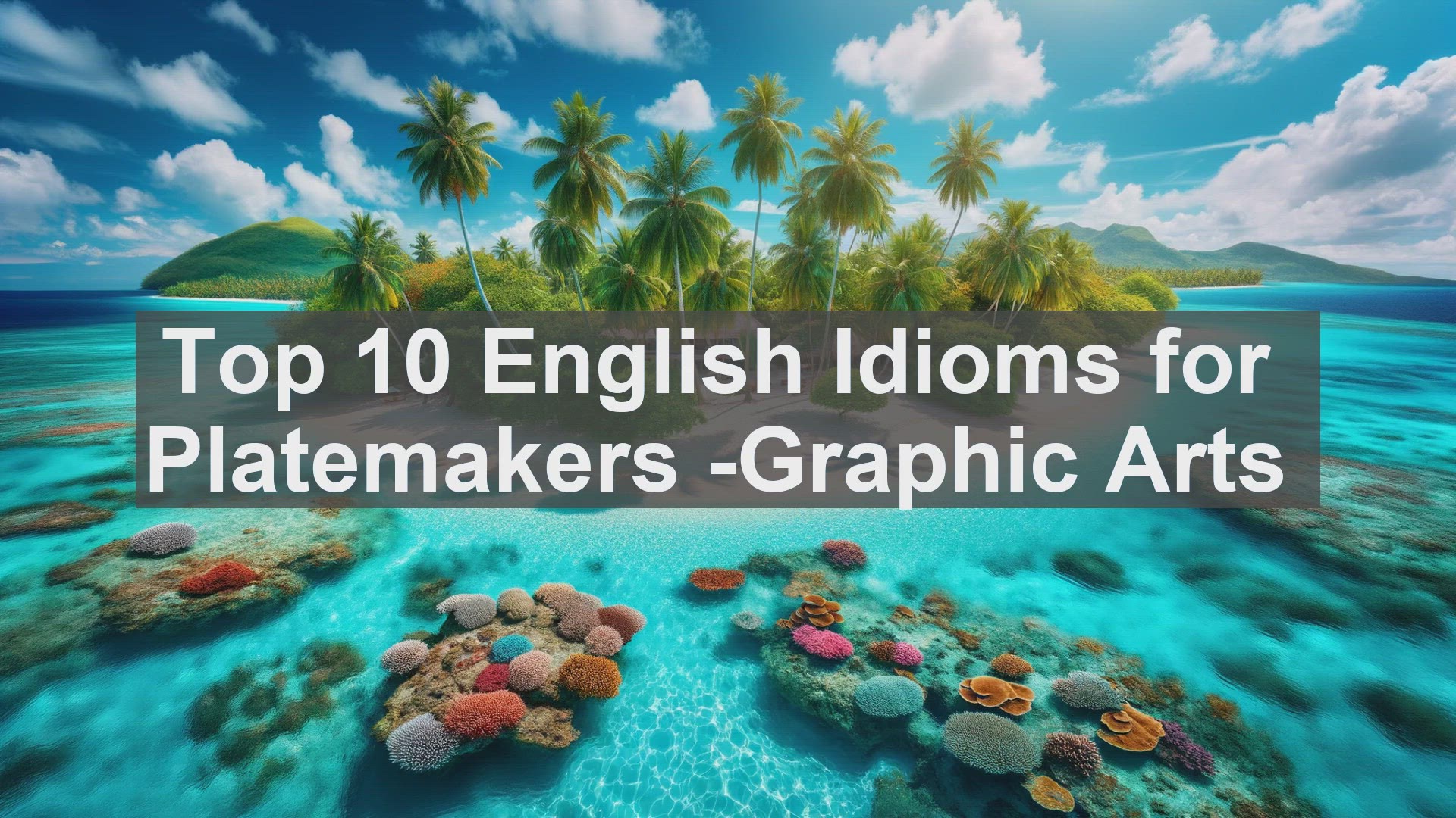 'Video thumbnail for Top 10 English Idioms for Platemakers Graphic Arts'