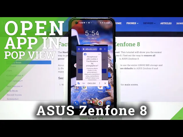 Video thumbnail for How to Use Pop-Up View in ASUS Zenfone 8 - Operate Floating Window