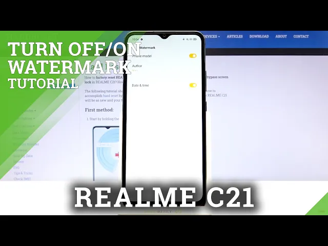 Video thumbnail for How to Add Watermark to Photos in REALME C21 – Camera Watermark