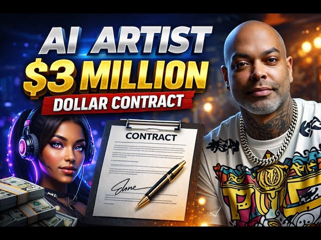 Video thumbnail for AI Artist Gets $3 Million Music Deal — What This Really Means | @Kbizzy2Official