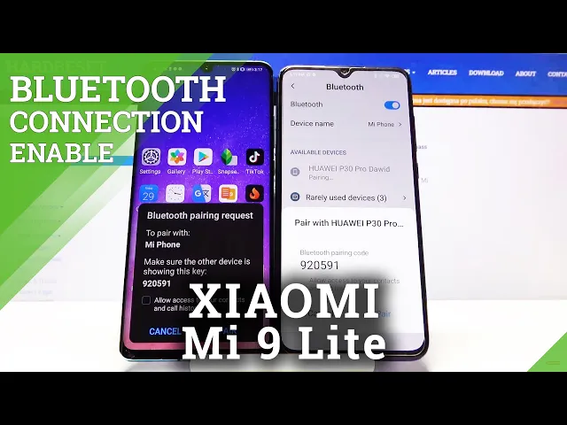 Video thumbnail for How to Connect Bluetooth Device to XIAOMI Mi 9 Lite – Bluetooth Option