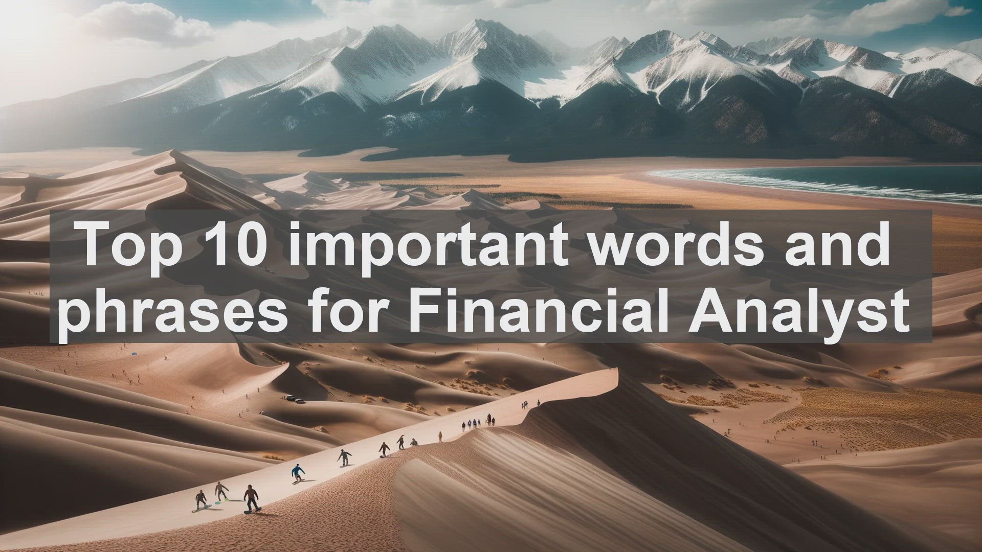 'Video thumbnail for Top 10 important words and phrases for Financial Analyst'