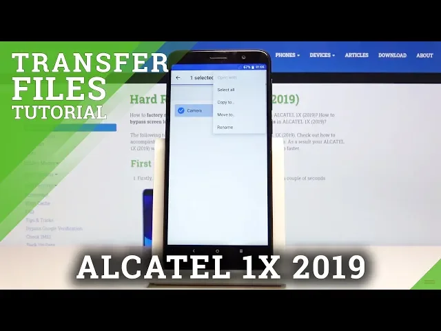 Video thumbnail for How to Transfer Files in ALCATEL 1X 2019 – Copy to SD Card