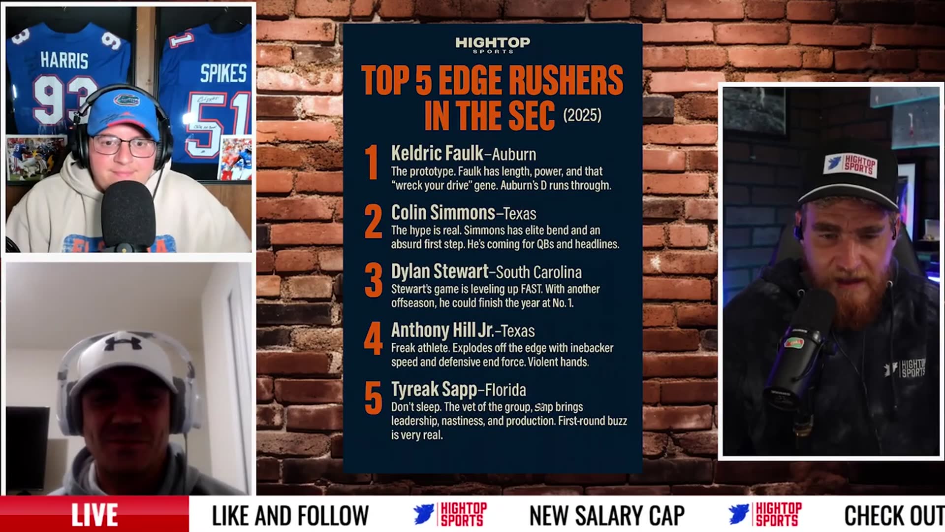 'Video thumbnail for Top 5 SEC Edge Rushers Ranked and Explained!'