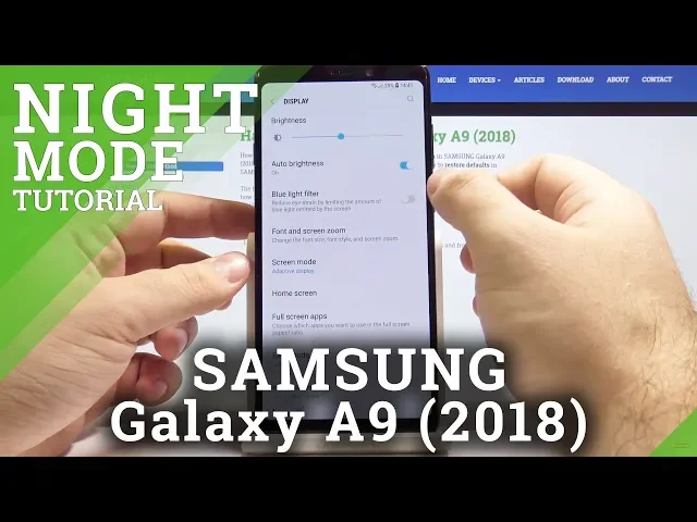 Video thumbnail for How to Enable Blue Light in SAMSUNG Galaxy A9 (2018) - Eye Comfort Mode