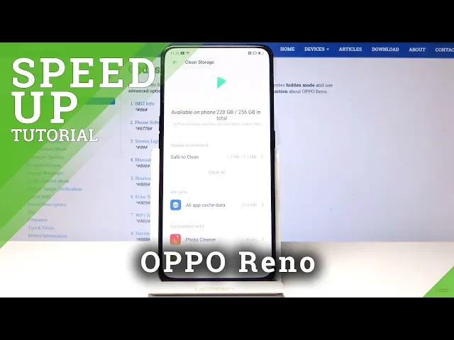 Video thumbnail for How to Speed Up OPPO Reno - Optimize System / Clean Up Memory