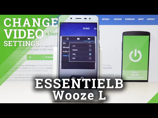 Video thumbnail for How to Change Video Quality in ESSENTIELB Wooze L – Change Video Resolution