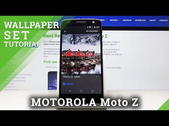 Video thumbnail for How to Change Wallpaper in MOTOROLA Moto Z – Set up Home & Lock Screen