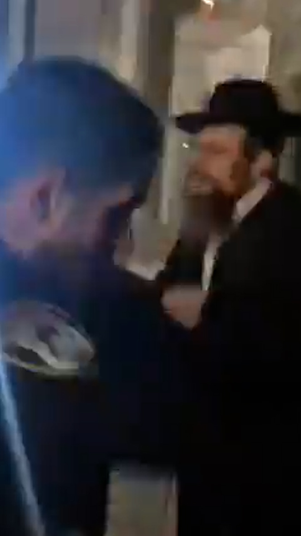 Video thumbnail for Ultra-Orthodox Jewish demonstrators storm Israeli police station