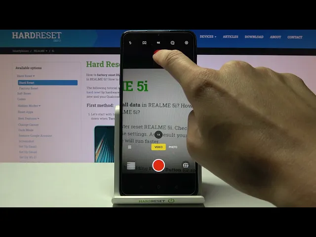 Video thumbnail for How to Pick Video Resolution in Realme 5i - Access Camera Resolution Options