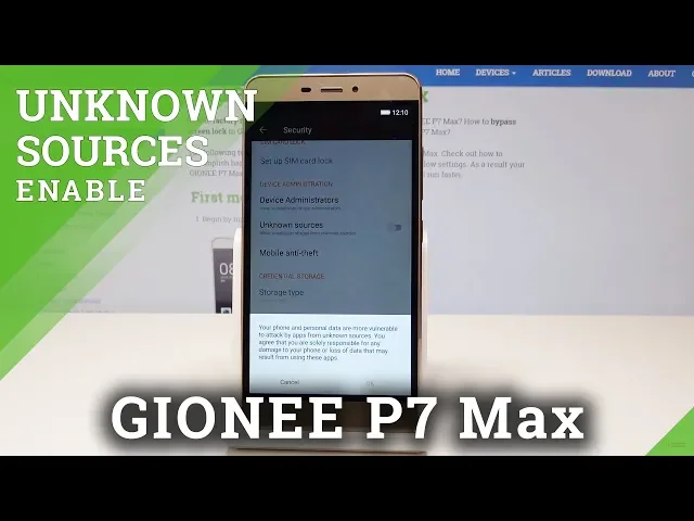 Video thumbnail for How to enable Unknown Sources in GIONEE P7 Max - Allow Unknown Apps