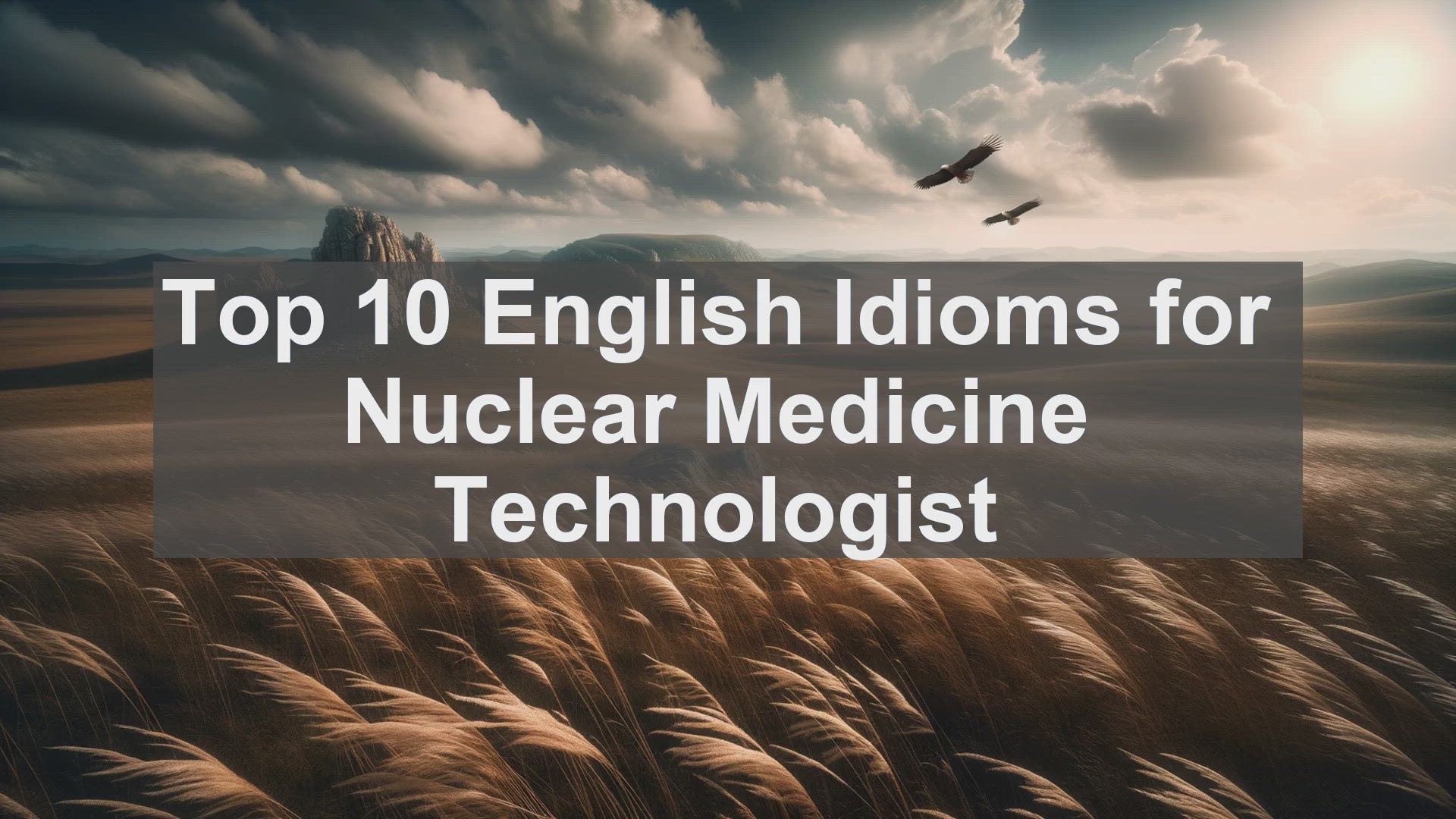 'Video thumbnail for Top 10 English Idioms for Nuclear Medicine Technologist'