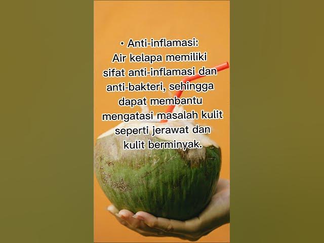 Video thumbnail for Apa Manfaat air Kelapa untuk Wajah #airkelapamuda #manfaatairkelapa #airkelapauntukwajah #shorts