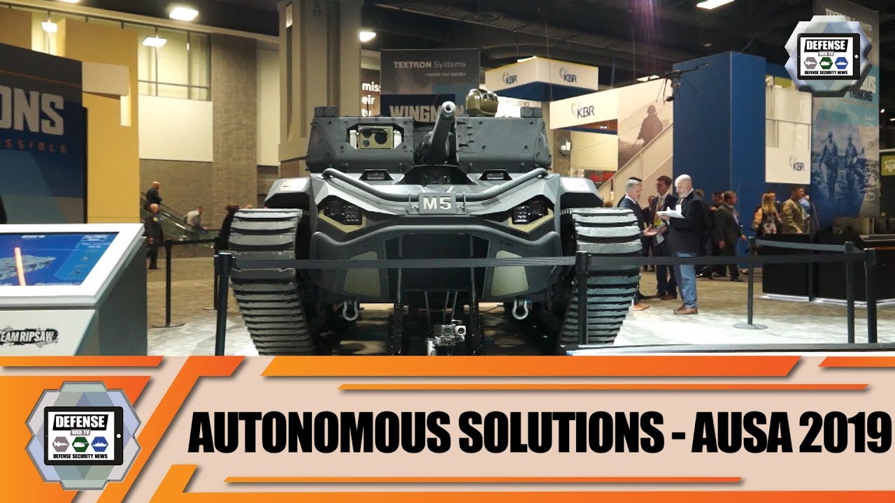 'Video thumbnail for UGVs Unmanned Ground Vehicles for Robotic Combat Vehicle-Light (RCV-L) program of US Army AUSA 2019'