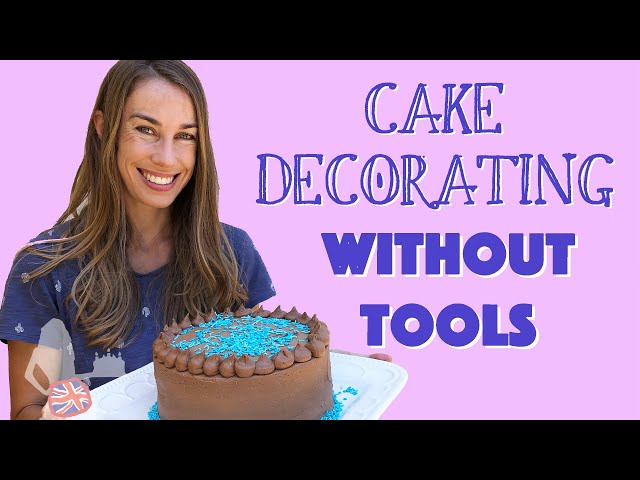 Video thumbnail for Cake Decorating without Tools AND a Turntable Hack!