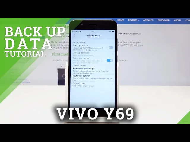 Video thumbnail for How to Enable Google Backup data in VIVO Y69 – Backup Data