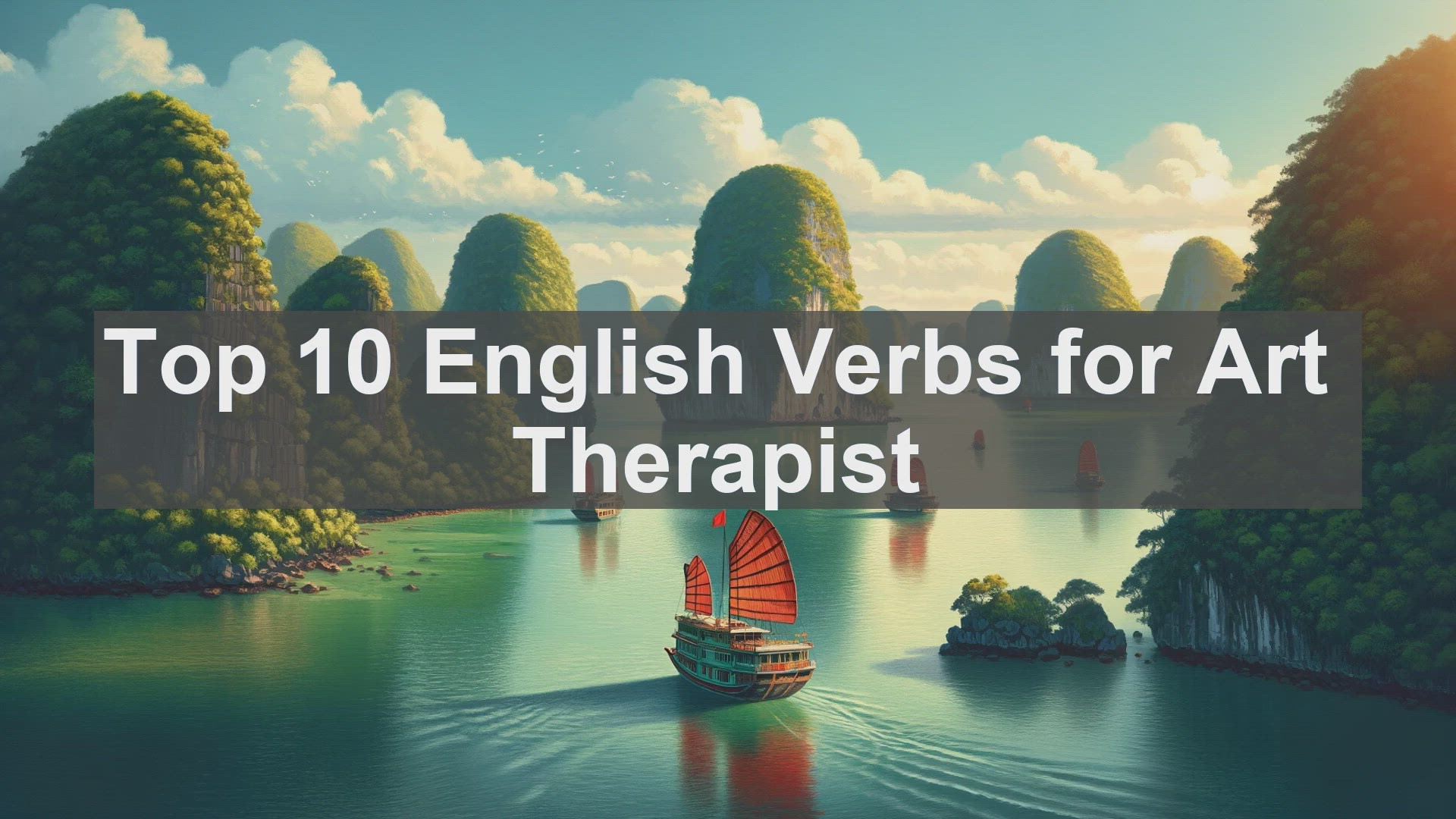 'Video thumbnail for Top 10 English Verbs for Art Therapist'