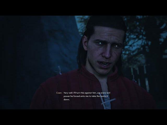 Video thumbnail for The Blood of Dawnwalker - Smoke and Ashes: Anca Sees Coen as a Vampire "I'm a Monster" Cutscene
