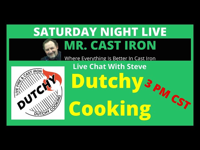 Video thumbnail for Mr. Cast Iron Interviews Steve From Dutchy Cooking