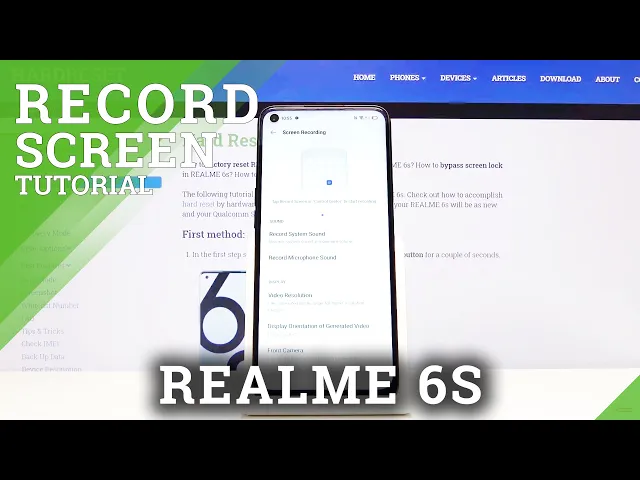 Video thumbnail for How to Record Screen in REALME 6s – Record Screen Actions