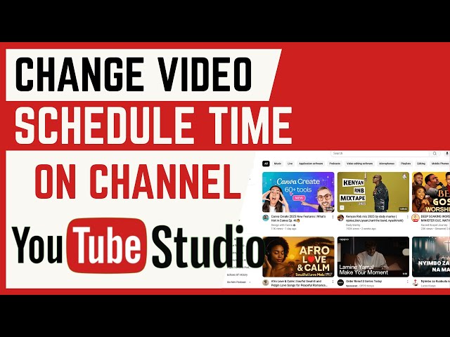 Video thumbnail for How To Change Video Scheduled Time On YouTube Channel