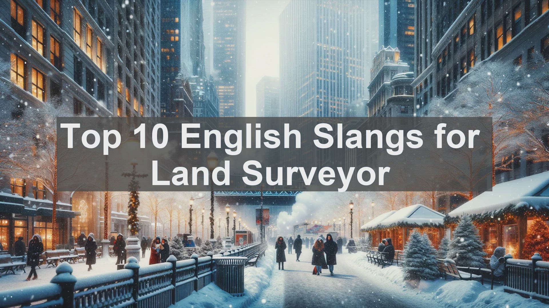 'Video thumbnail for Top 10 English Slangs for Land Surveyor'