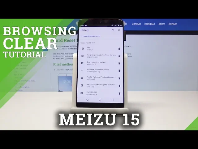 Video thumbnail for How to Clear Browser Data in MEIZU 15 - Erase Browser Settings
