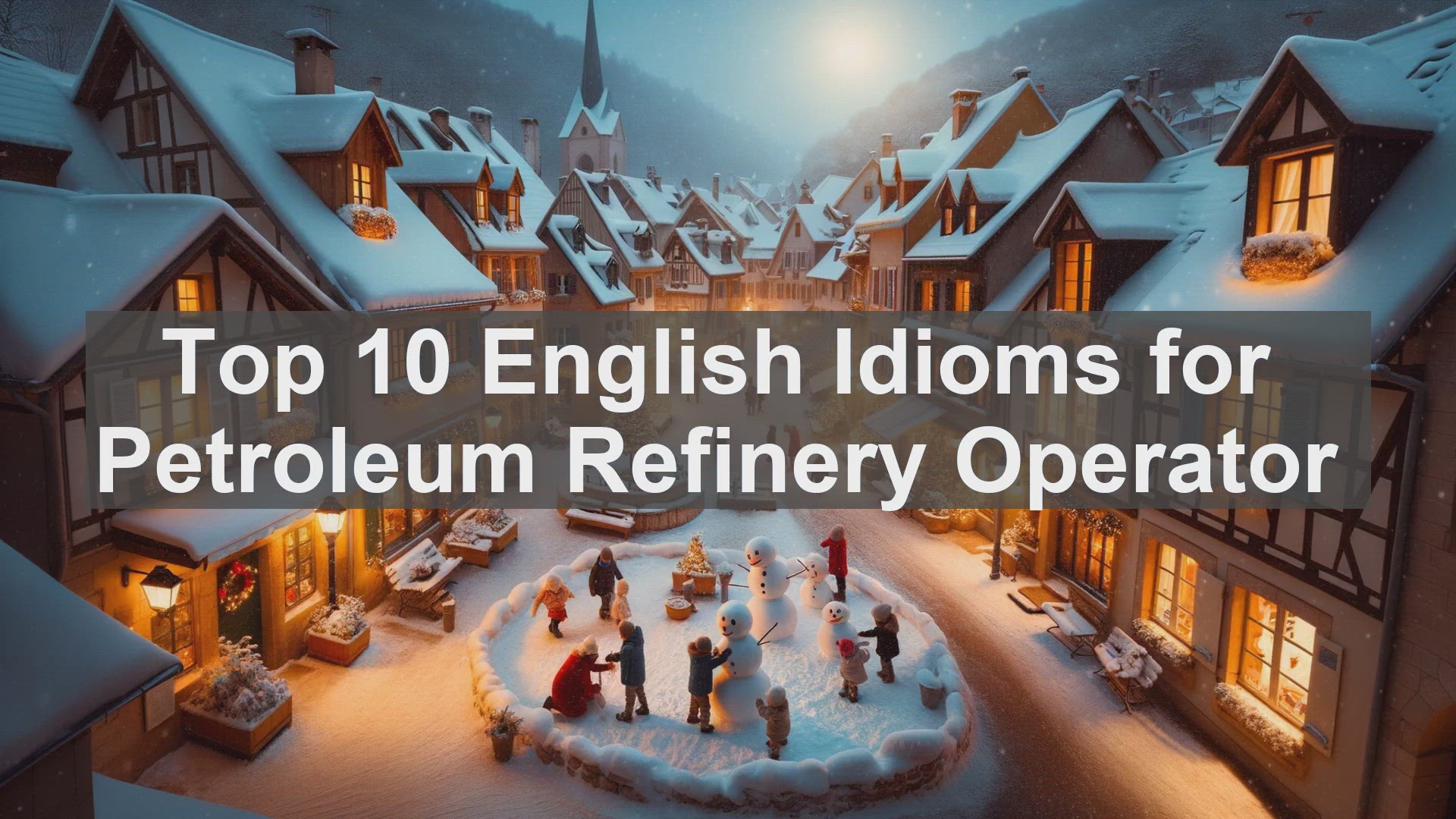 'Video thumbnail for Top 10 English Idioms for Petroleum Refinery Operator'