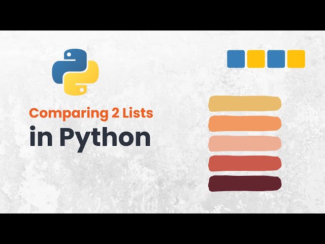 Video thumbnail for Can You Tell If Two Python Lists Match? | Try This Fun Python List Challenge | #pybeginners