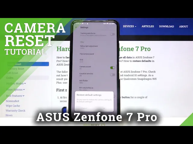 Video thumbnail for How to Reset Camera Settings in ASUS Zenfone 7 Pro – Restore Camera Defaults