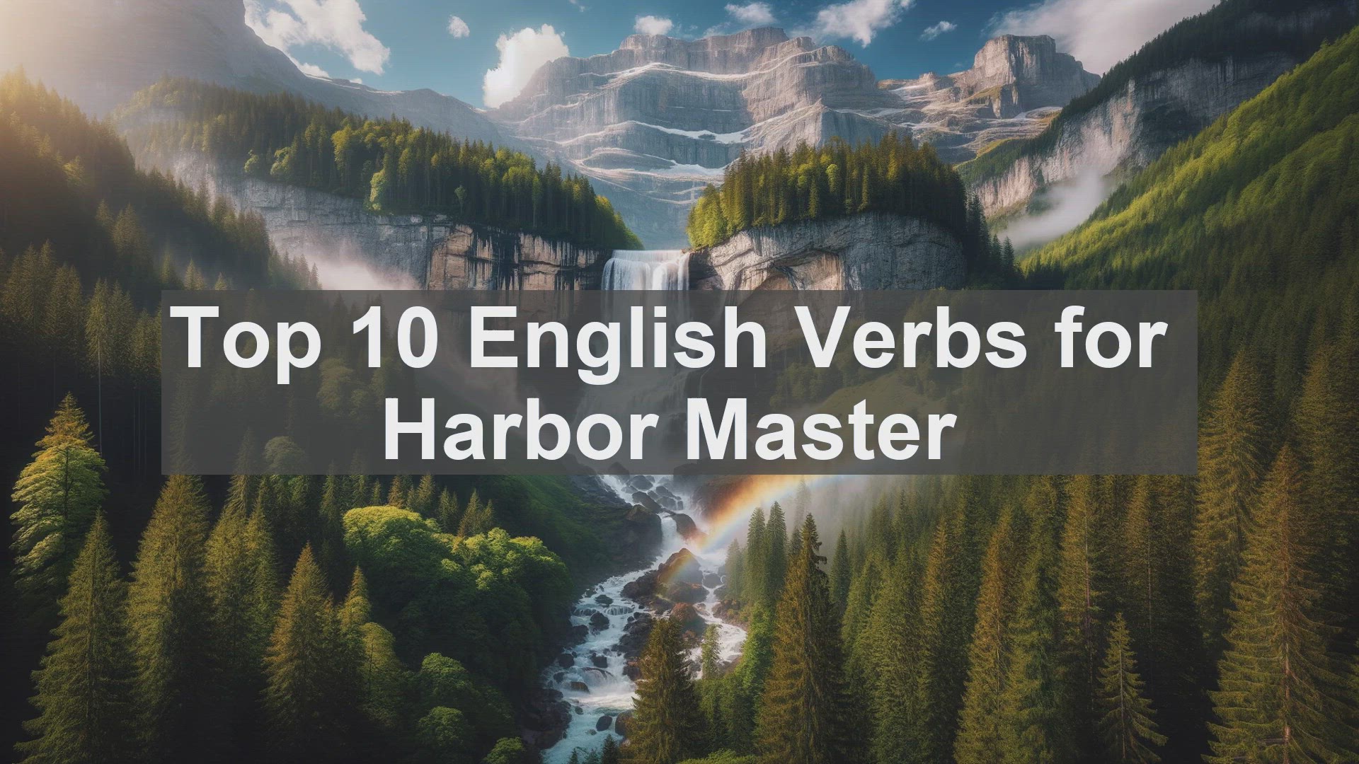 'Video thumbnail for Top 10 English Verbs for Harbor Master'
