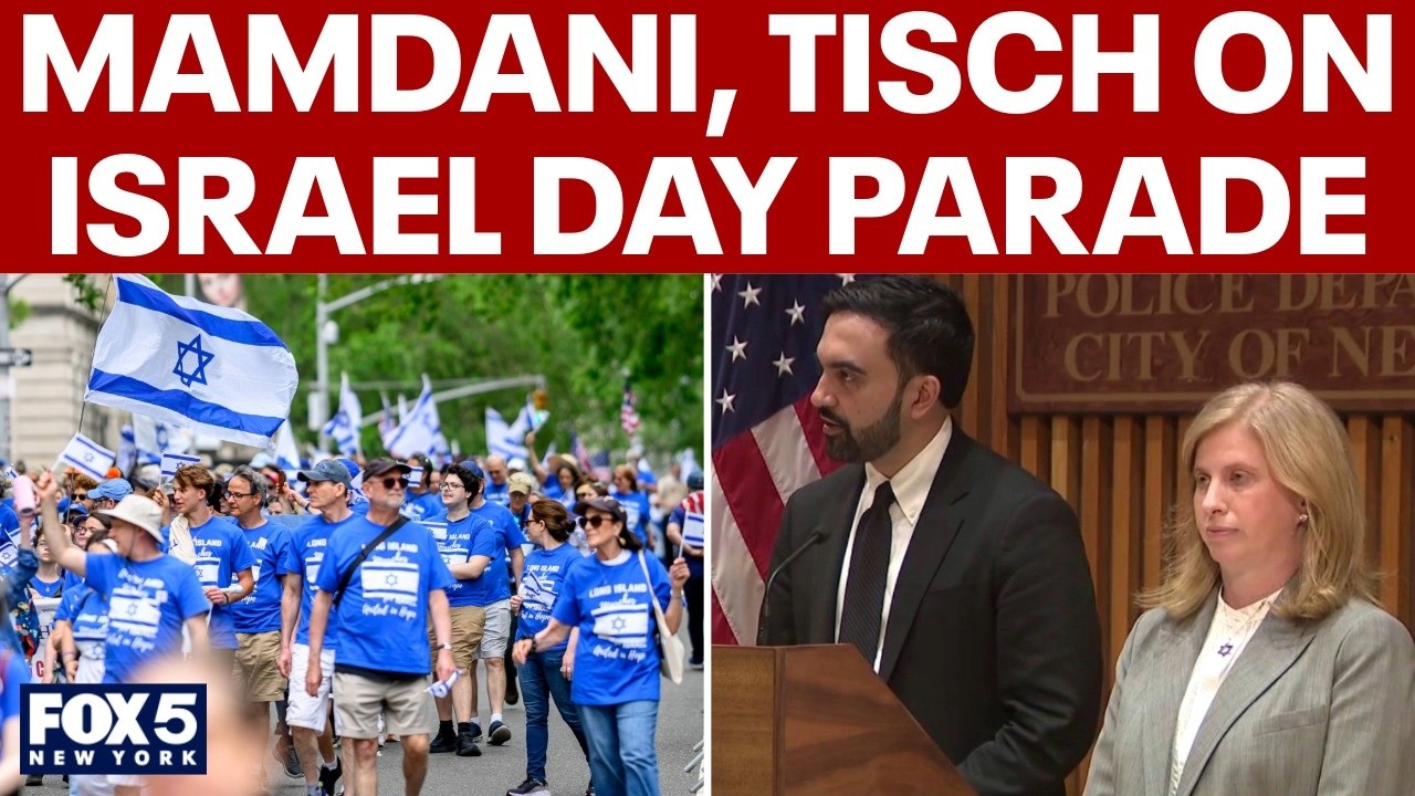 Video thumbnail for FULL: Mamdani, Tisch share Israel Day Parade safety plans