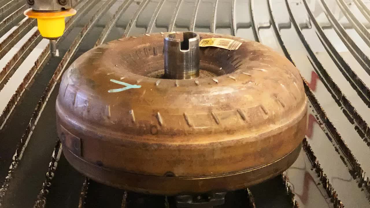 Video thumbnail for TMax 2420 Machine Cut: Waterjet Cutting & Torque Converter Machining
