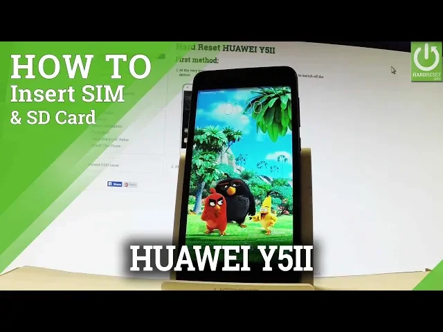 Video thumbnail for How to Insert SIM & SD in HUAWEI Y5II - Set SIM and SD Card