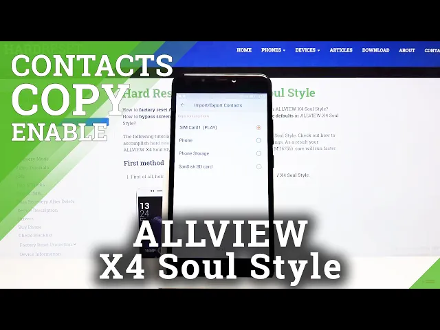 Video thumbnail for How to Copy Contacts in ALLVIEW X4 Soul Style - Move Numbers