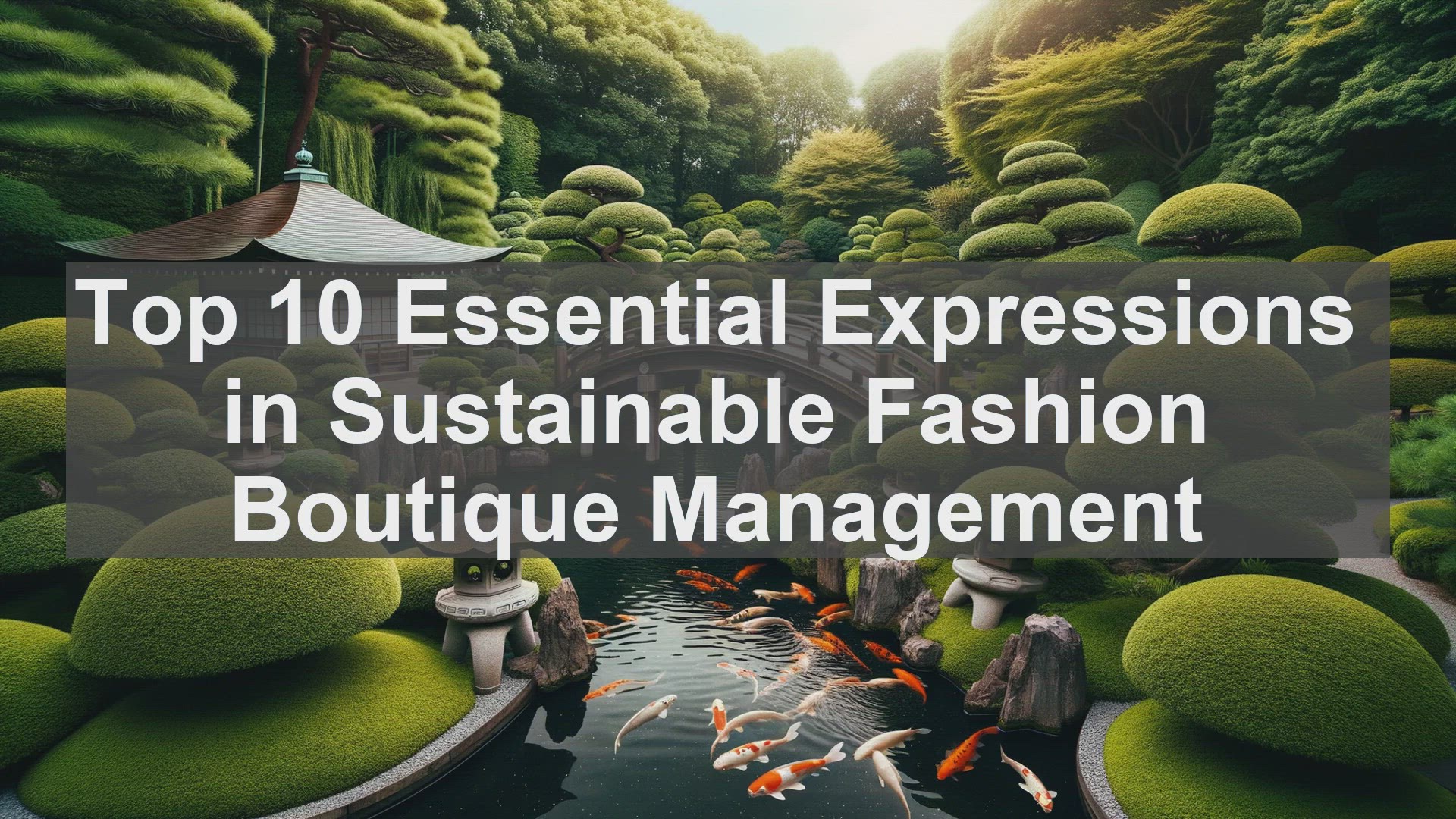 'Video thumbnail for Top 10 Essential Expressions in Sustainable Fashion Boutique Management'