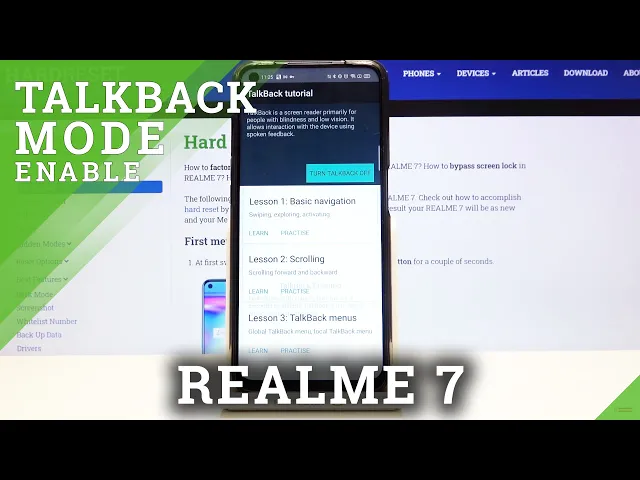 Video thumbnail for How to Enable TalkBack on REALME 7 – Voice Assistant