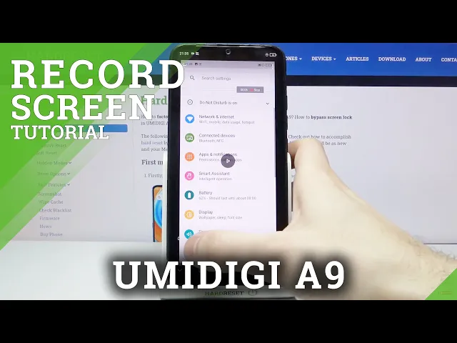 Video thumbnail for How to Record Screen in UMIDIGI A9-  Find Screen Recorder Option