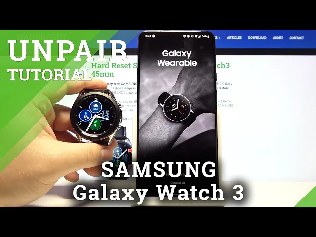 Video thumbnail for How to Unpair Samsung Galaxy Watch 3 from Android Smartphone?