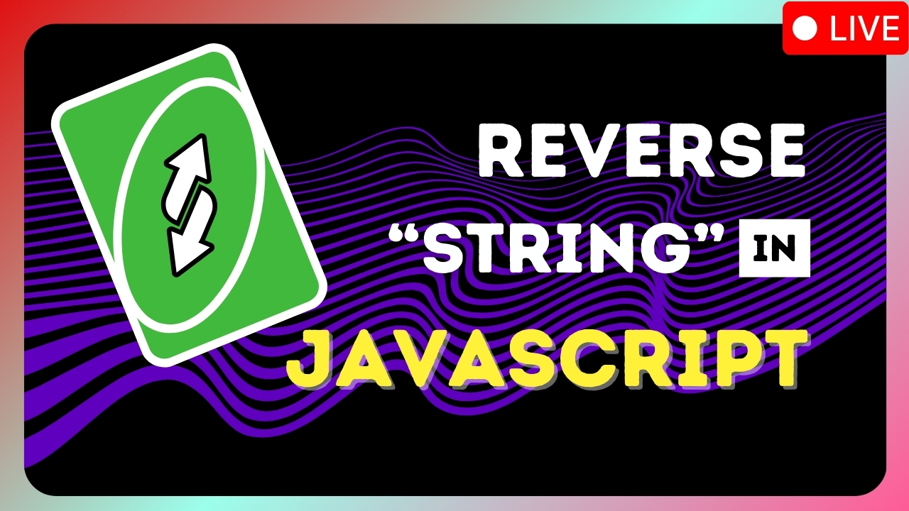 Video thumbnail for How to reverse a string in JavaScript