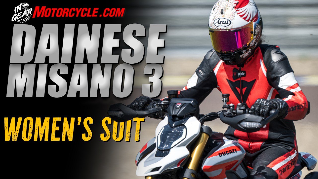 Video thumbnail for In Gear | Women’s Dainese Misano 3 1pc Suit Review
